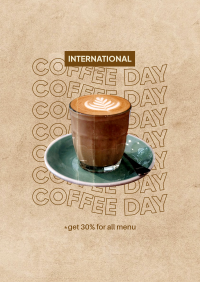 Hot Coffee Day Flyer Design