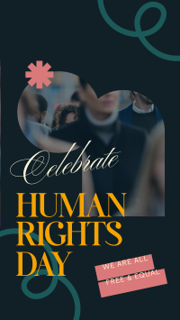 Celebrating Human Rights Facebook Story Design