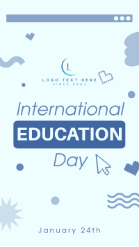 Playful Cute Education Day Instagram Story Design