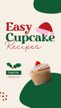 Christmas Cupcake Recipes Instagram Story Design