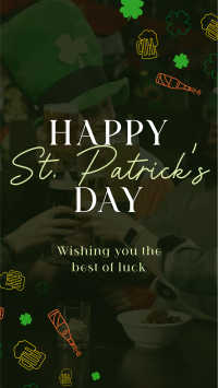 Shamrock Saint Patrick Facebook Story Design