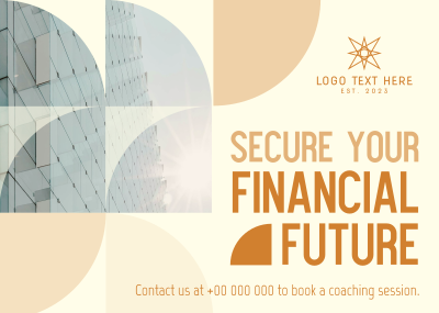 Financial Future Security Postcard Image Preview