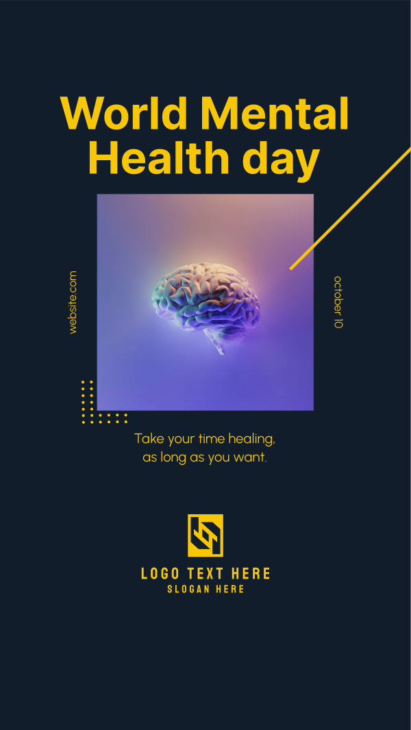 Mental Health Day Instagram Story Design Image Preview