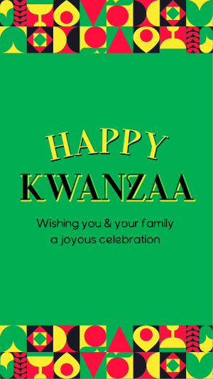 Celebrate Kwanzaa Instagram story Image Preview