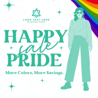 Modern Happy Pride Month Sale  Instagram Post Design