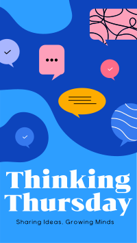 Thinking Thursday Blobs Instagram Reel Image Preview