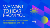 Gradient Customer Feedback Facebook event cover Image Preview
