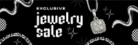 Y2k Jewelry Sale Twitter Header Design