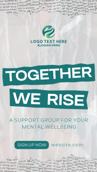 Mental Health Support Group TikTok Video Design