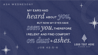 Lines and Squares Ash Wednesday Facebook event cover Image Preview