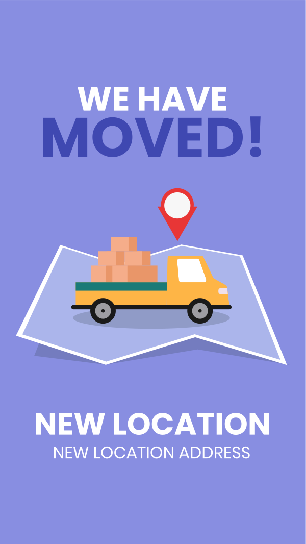 New Location Announcement Instagram Story Design Image Preview