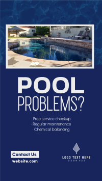Pool Problems Maintenance Instagram Story Design