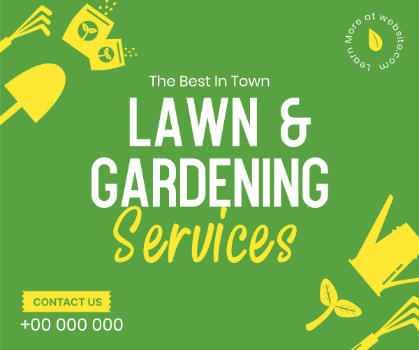 The Best Lawn Care Facebook Post Design Image Preview