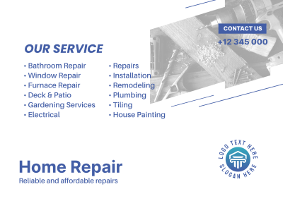 Repair Service Postcard Image Preview