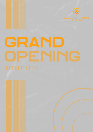 Abstract Shapes Grand Opening Poster Image Preview