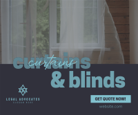 Curtains & Blinds Business Facebook Post Design