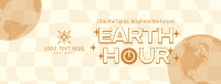 Earth Hour Retro Facebook Cover Design