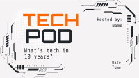 Technology Podcast Session Facebook Event Cover Design