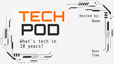 Technology Podcast Session Facebook event cover Image Preview