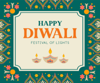 Diwali Festival Facebook Post Design