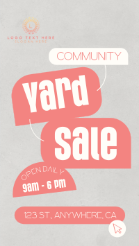 Community Yard Sale Thrift Instagram story Image Preview