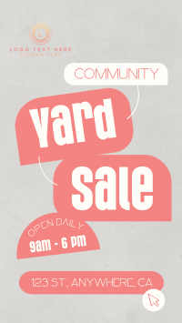 Community Yard Sale Thrift Instagram Story Preview