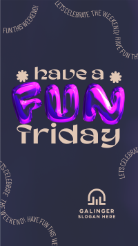 Fun Friday Balloon Instagram story Image Preview