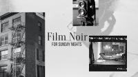 Film Noir Aesthetic YouTube Banner Design