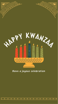 Kwanzaa Candles Instagram story Image Preview