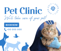 Bright Pet Clinic Facebook Post Design