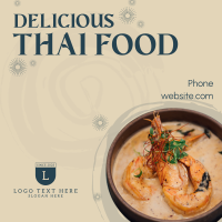 Authentic Thai Food Instagram Post Design