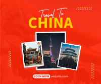 Travelling China Facebook Post Design