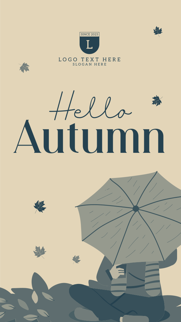Hello Autumn Greetings Instagram Reel Design Image Preview