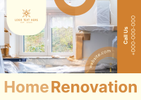 Home Renovation Postcard Design