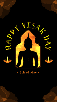 Celebrate Vesak Day Facebook Story Design