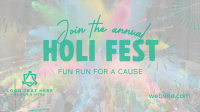 Holi Fest Fun Run Animation Image Preview