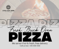 Hot and Fresh Pizza Facebook Post Design