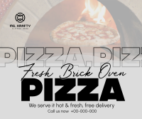 Hot and Fresh Pizza Facebook post Image Preview