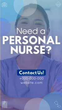 Modern Personal Nurse TikTok video Image Preview