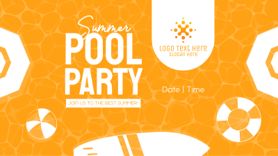 Summer Pool Party Facebook event cover