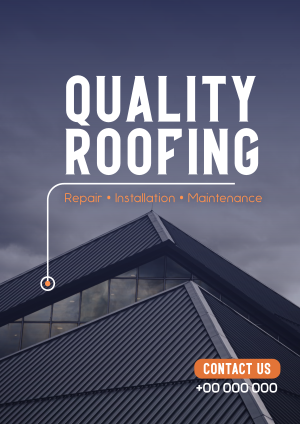 Quality Roofing Flyer Image Preview