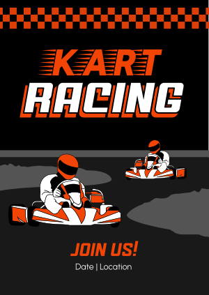 Go Kart Racing Poster Image Preview