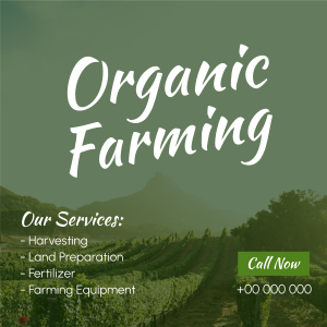 Farm for Organic Instagram post Image Preview