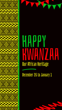 Ethnic Kwanzaa Heritage Facebook story Image Preview