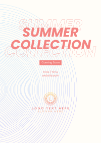 90's Lines Summer Collection Poster Design