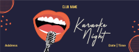 Karaoke Classics Night Facebook Cover Design
