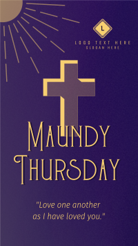 Holy Week Maundy Thursday Instagram Reel Design
