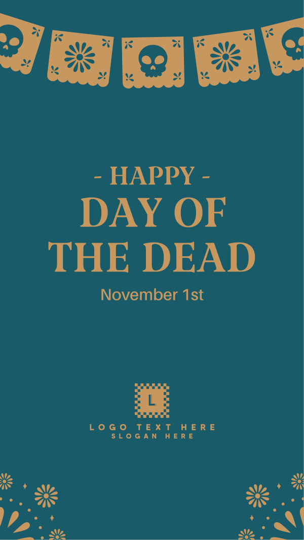 Happy Day of the Dead Instagram Story Design Image Preview