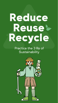 Triple Rs of Sustainability YouTube short Image Preview