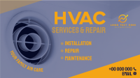 HVAC Services and Repair Facebook Event Cover Design